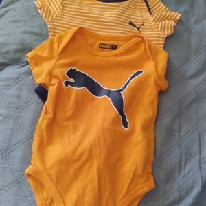 Set of 2 Puma Onesies sz 0-3 mo